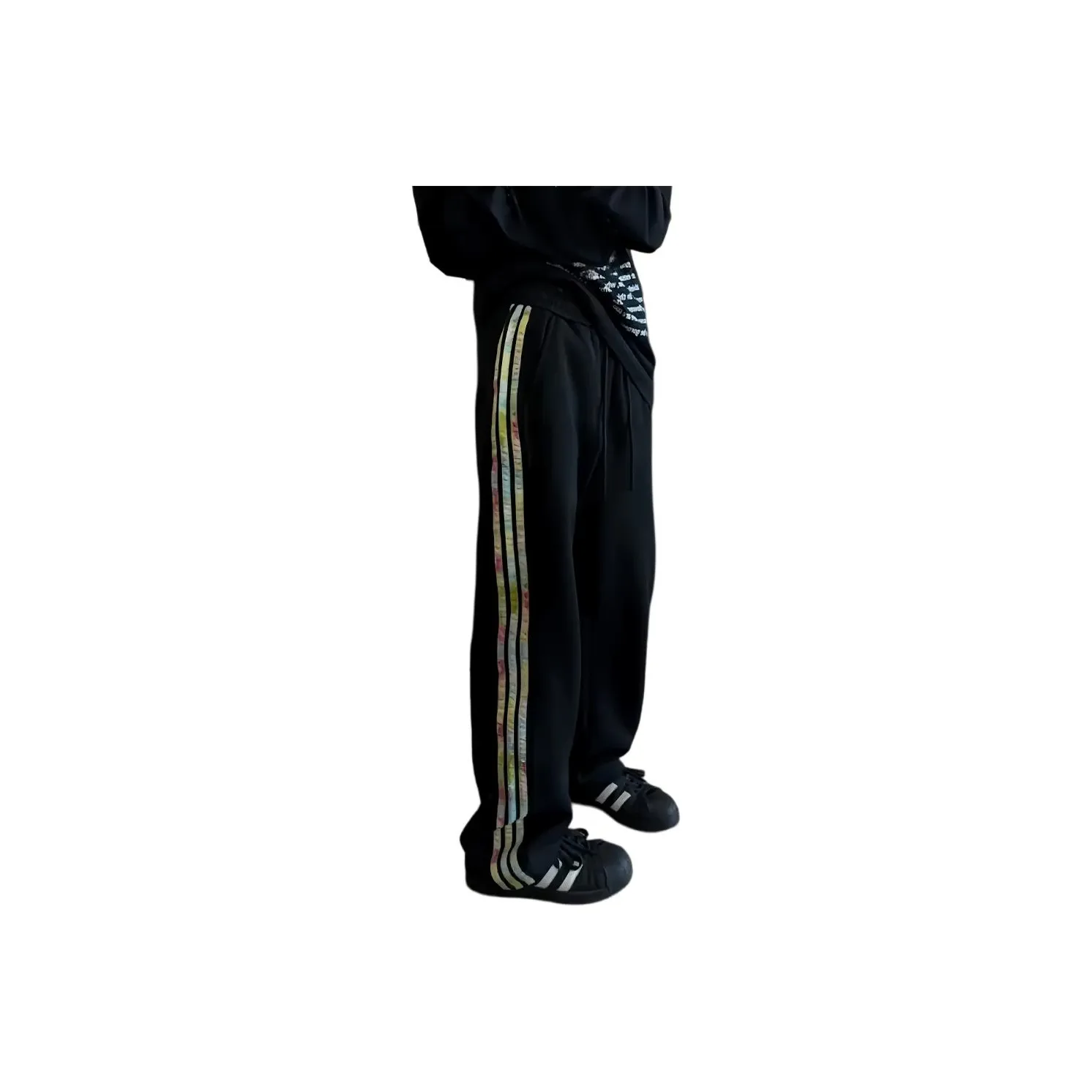 GUHUO Черные Унисекс Повседневные Штаны