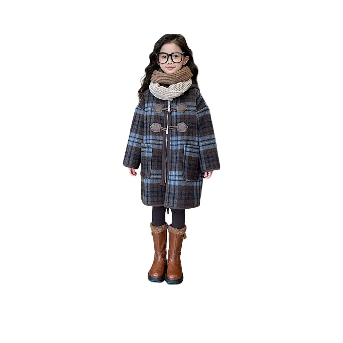 TELENT Синий Kids Шерстяное пальто