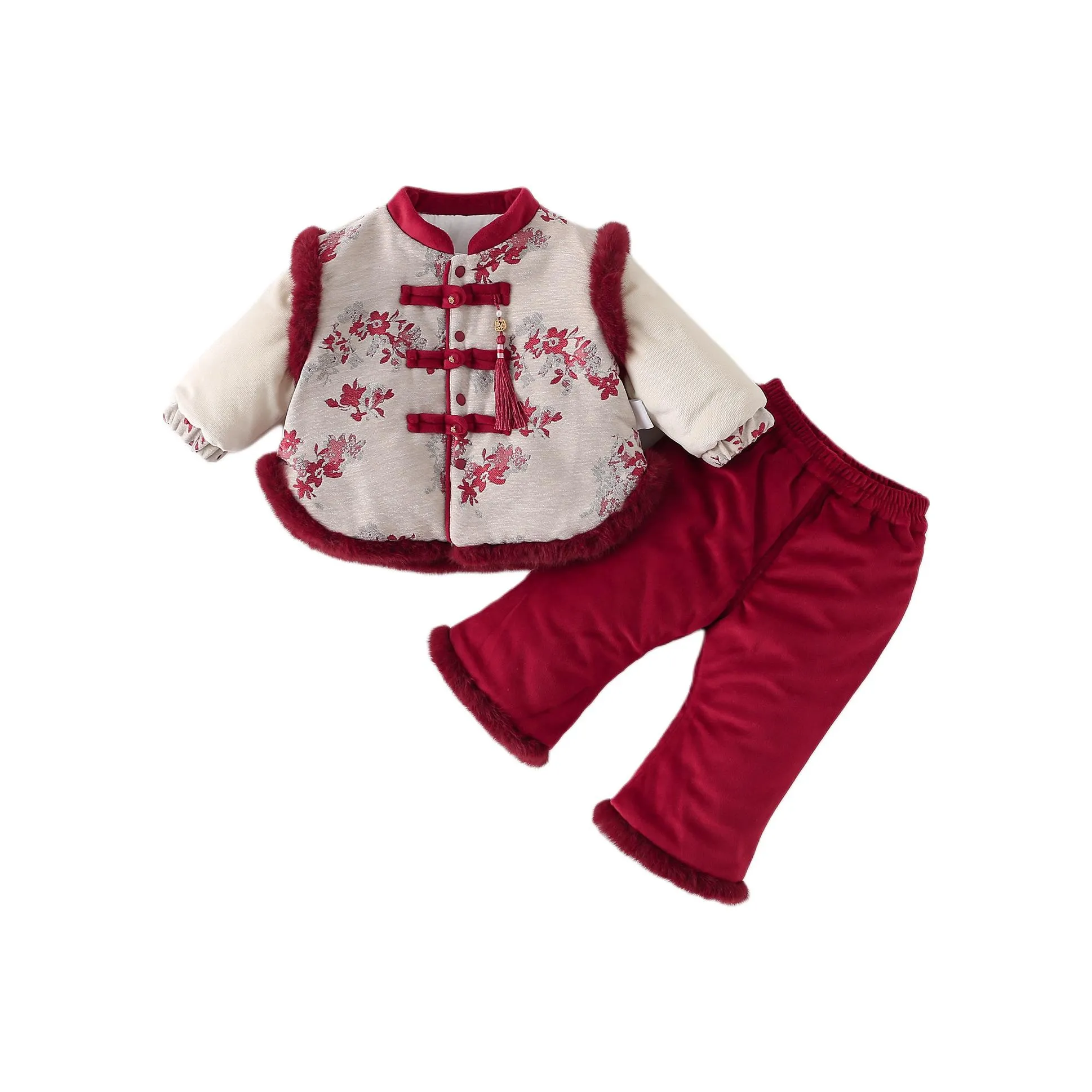 XiaoJinBu Детские комплекты одежды в китайском стиле