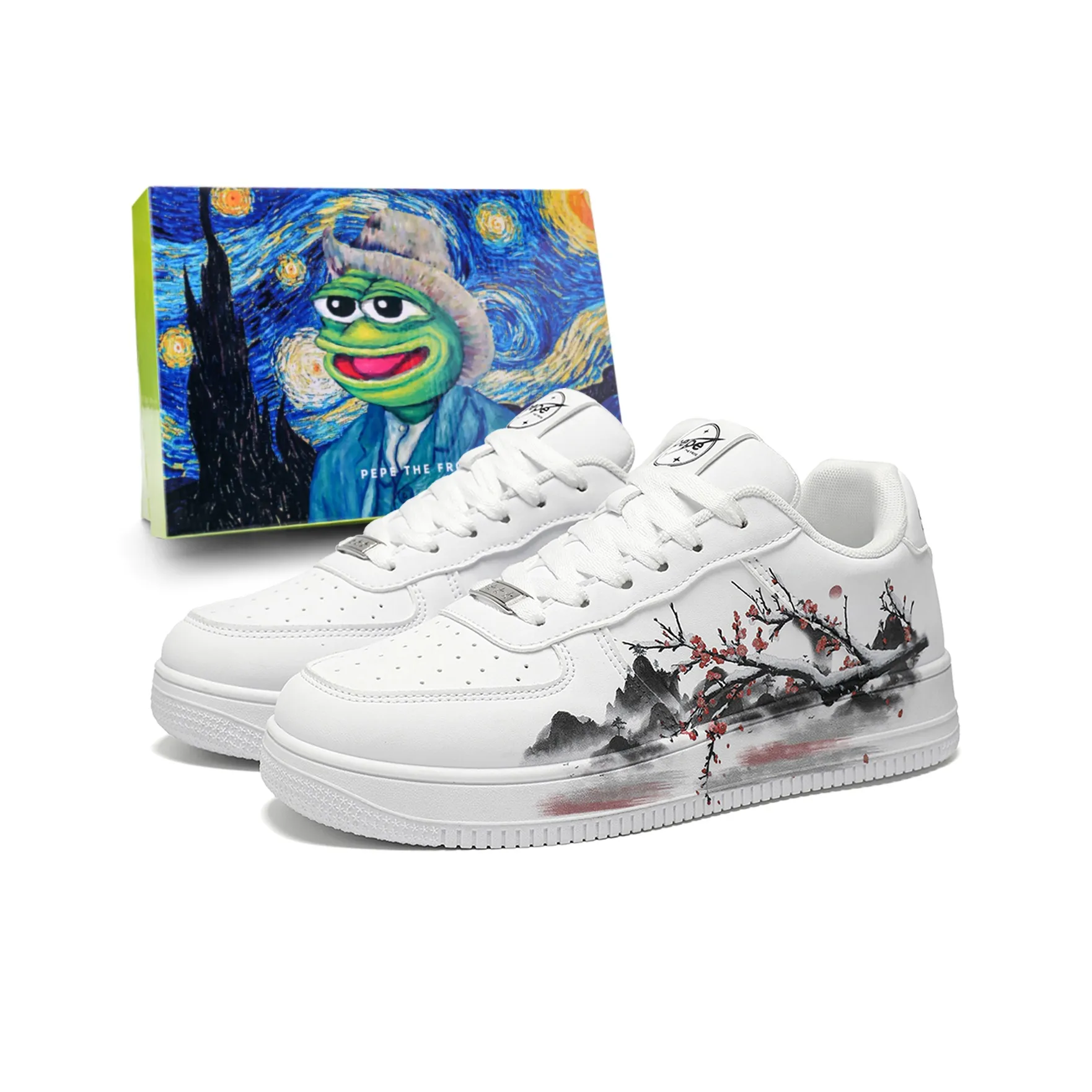 Pepe The Frog Низкие Кроссовки для Скейтбординга Мужские