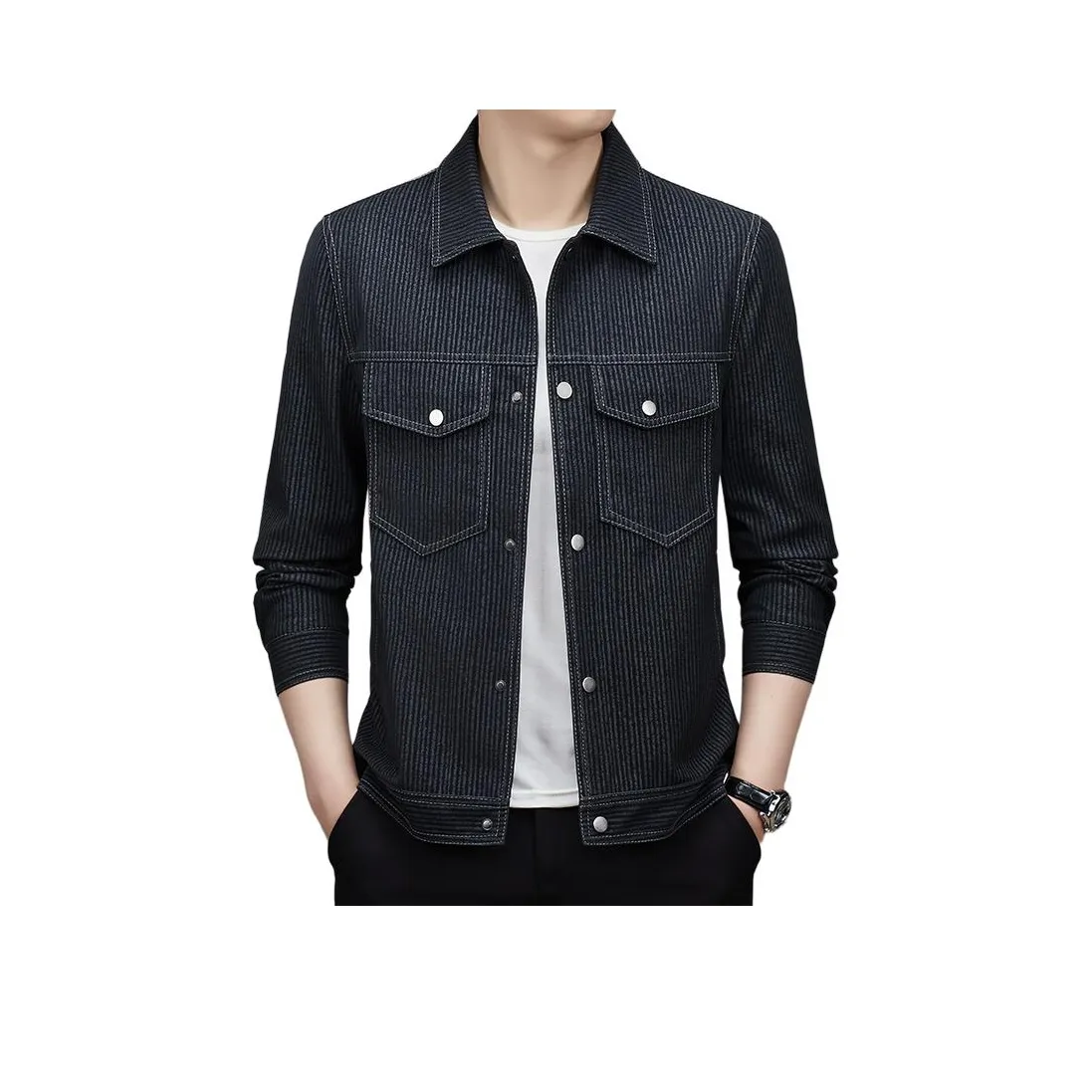 Candito Черные Мужские Кожаные Куртки