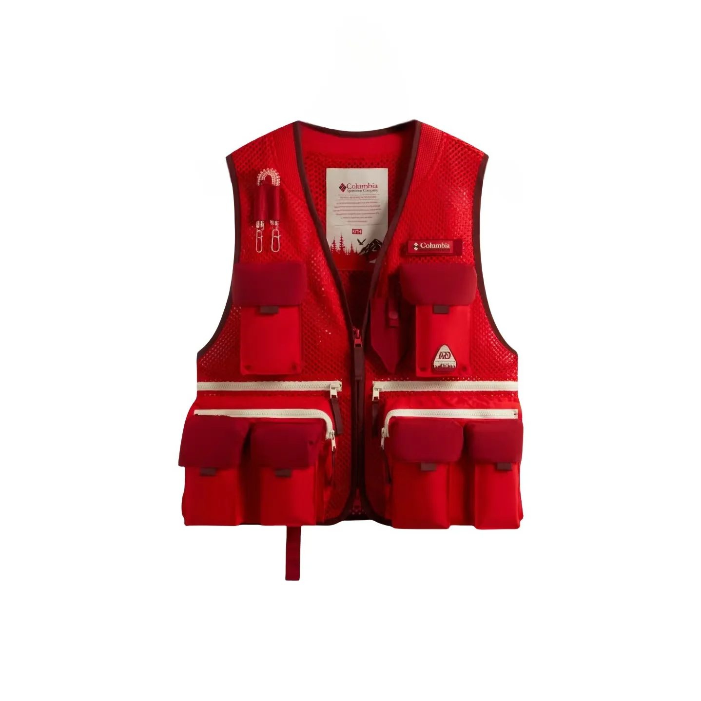 Kith x Columbia совместный бренд Жилет Унисекс Красный