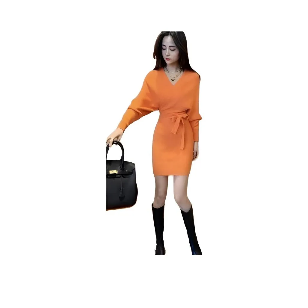 VINMUK Длинное платье с длинными рукавами женское