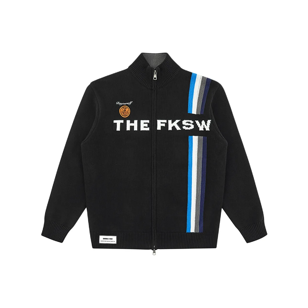 DOUBLE FISH Черные Унисекс Свитера