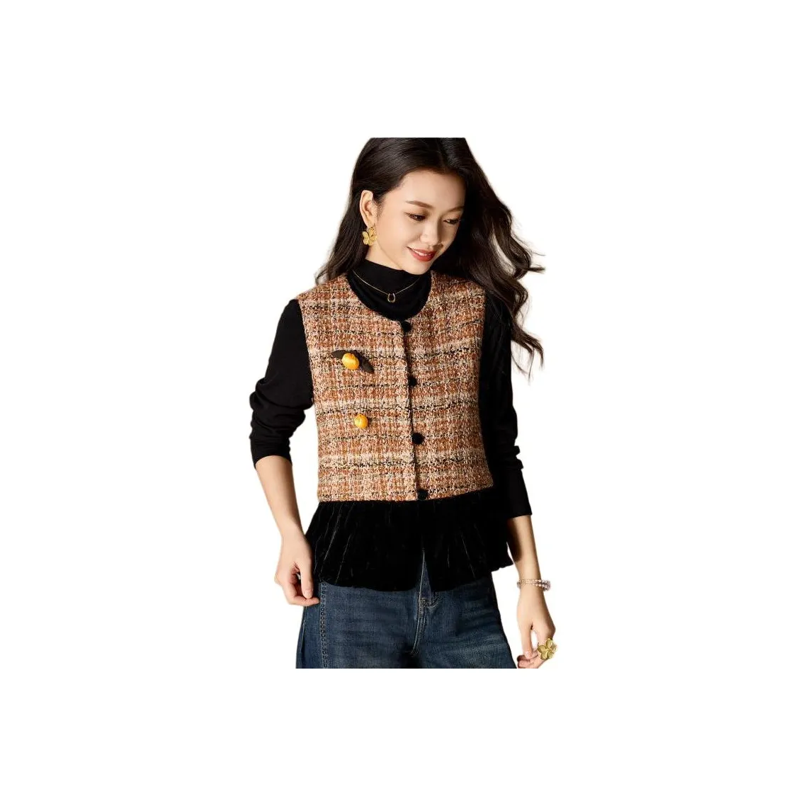 MEILANNI Желтые Женские Жилеты