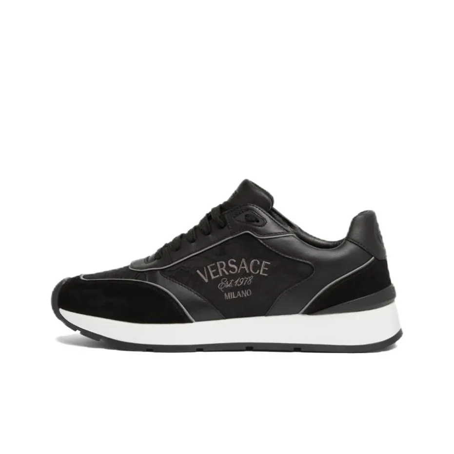 VERSACE Casual Shoes Men Low Top Black