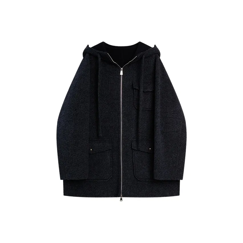 ELLE Темно-синий женский пальто