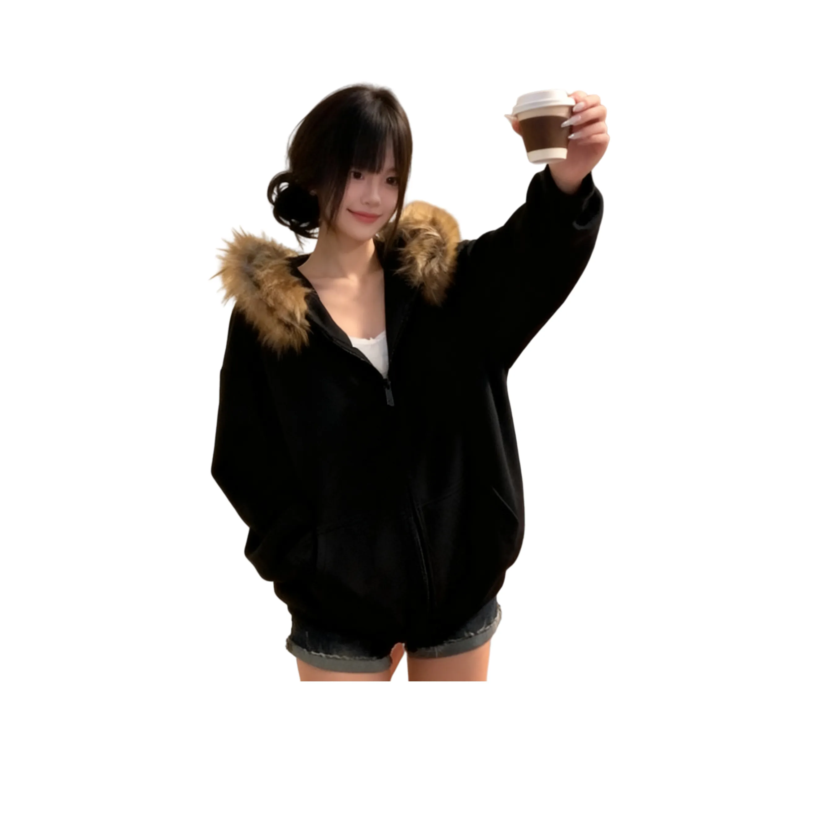 CARE NOTE Черный Женский Свитшот