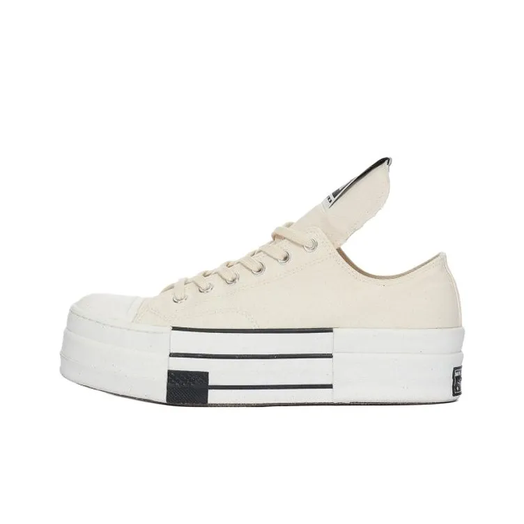 Converse X Rick Owens DRKSHDW Skateboard Shoes Unisex Low-Top White