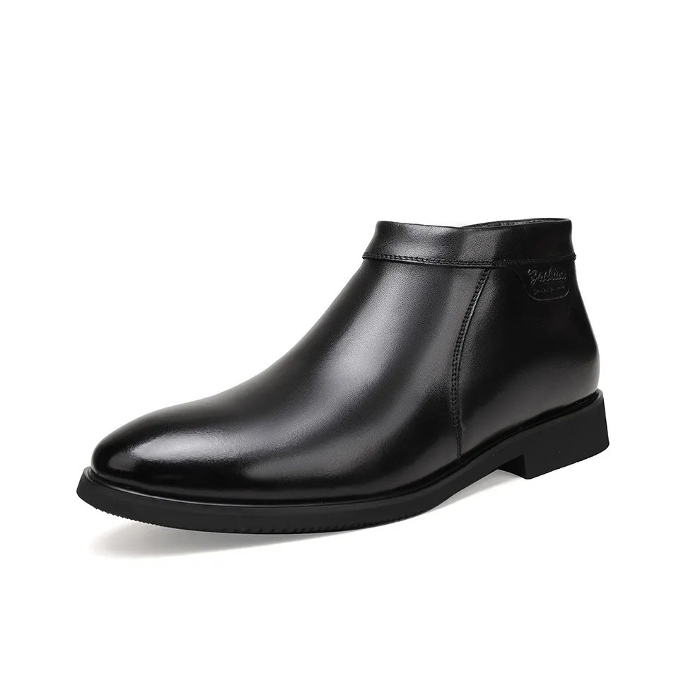 H2 Лицевая коровья кожа флис утолщенный классический стиль позиционирования мужская обувь челси мужской