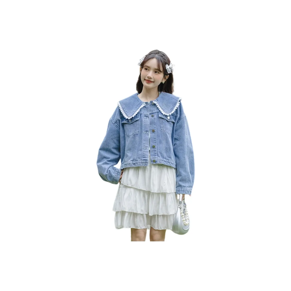 SIXUSICHOU Джинсовая куртка Женская