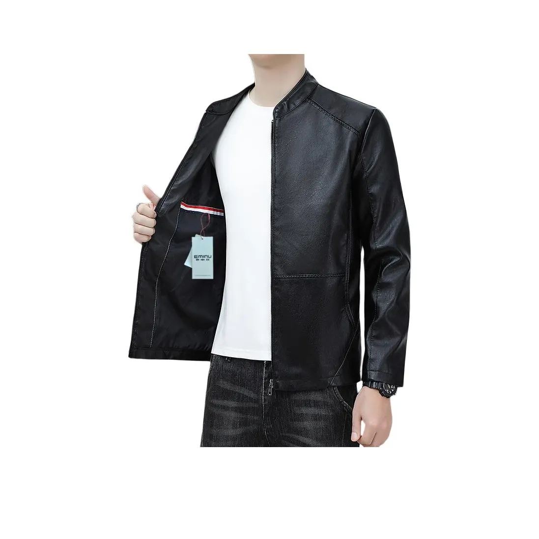 EMINU Мужские кожаные куртки