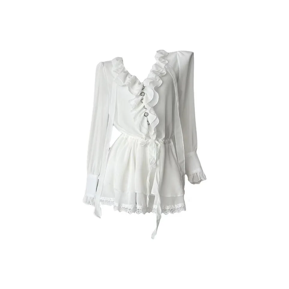 EMDPN Белые Женские Рубашки