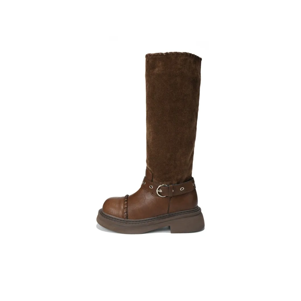 Beerus Высокие сапоги до колена коричневые унисекс