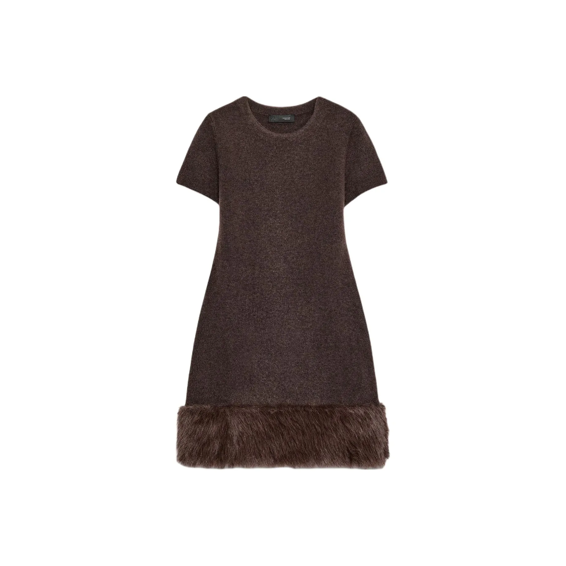 ZARA Короткое платье с короткими рукавами женское