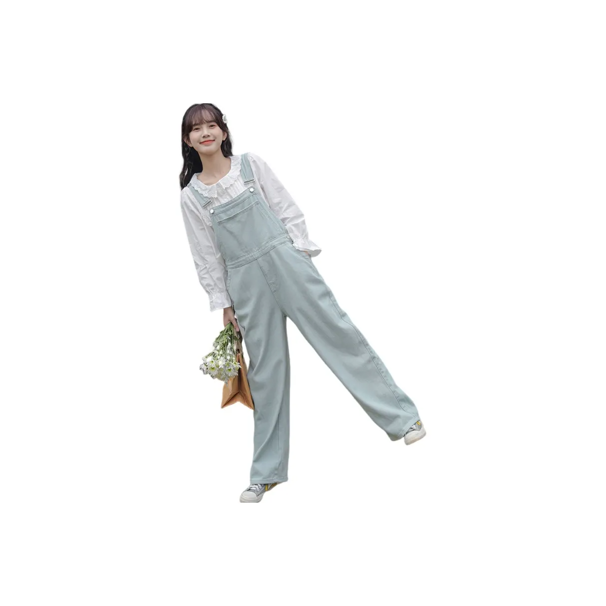 SIXUSICHOU Mint Green Женские Комбинезоны