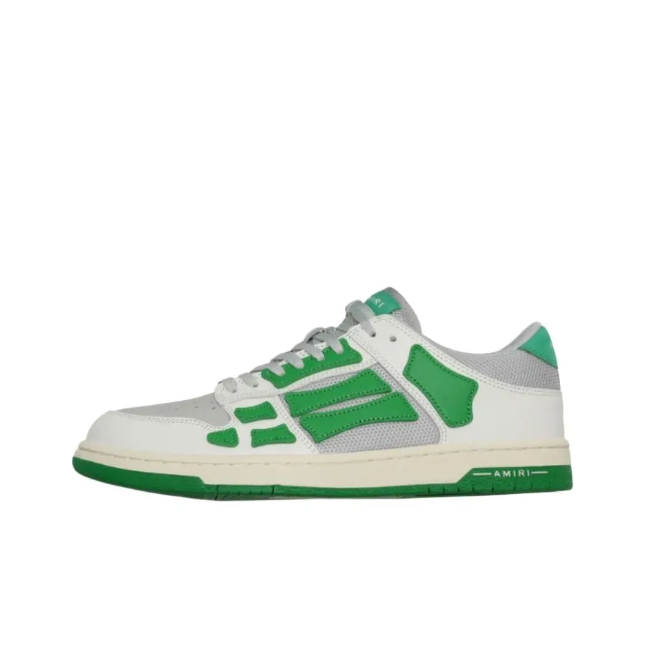 AMIRI Skateboard Shoes Men Low Top White Green