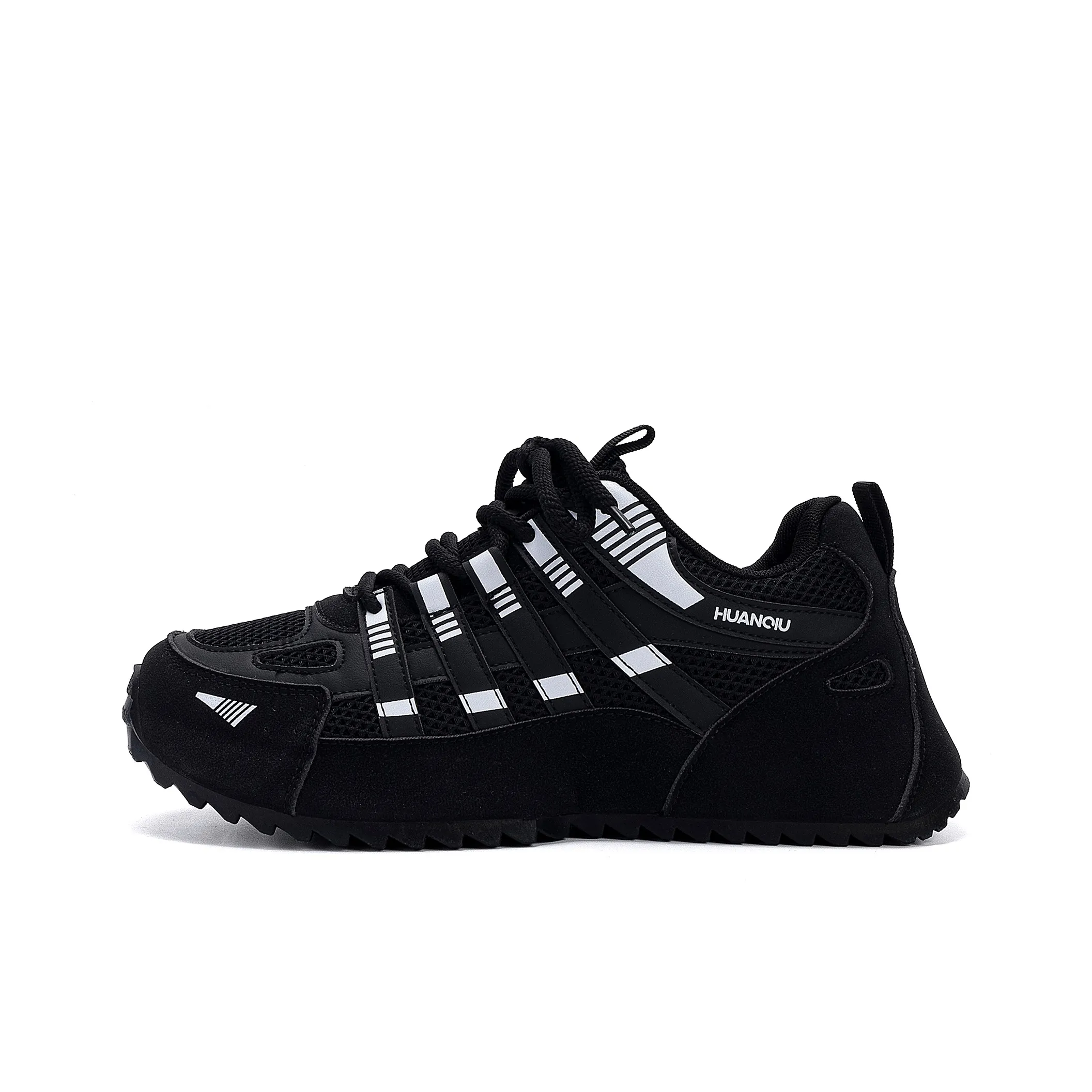 HUANQIU Легкий Skateboard Low-Top Обувь для скейтбординга Мужская Черная