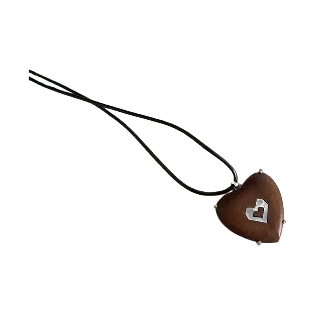 ZWU Деревянный Wa Восковой шнур Ожерелья Женские