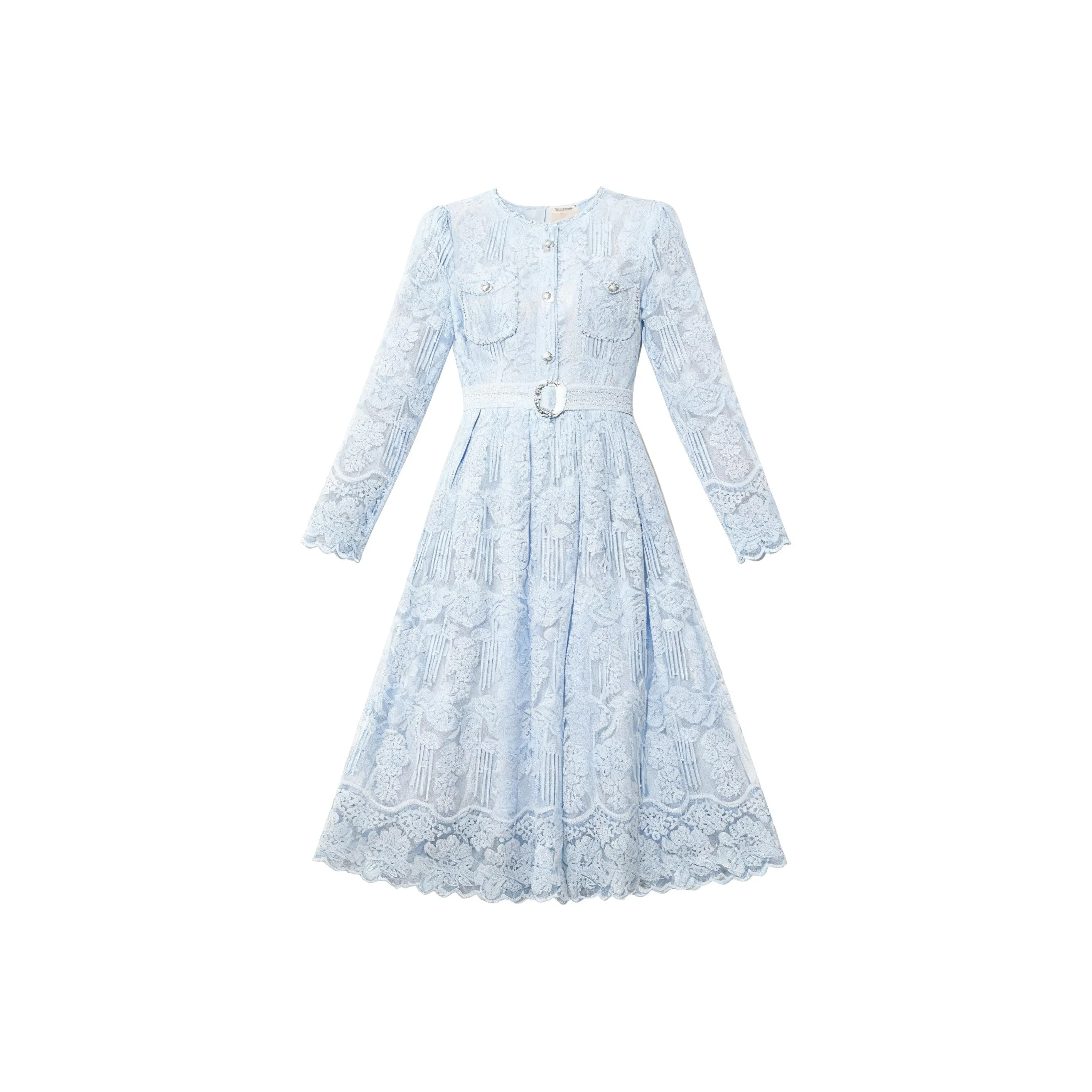 SECFLY OFFICIAL Длинное платье с длинными рукавами женское