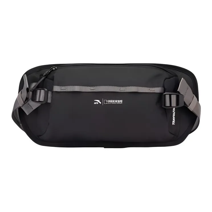 ANTA Китай National Geography Коллаборация Outdoor Collection Полиэстер Бананка Мужской Черный