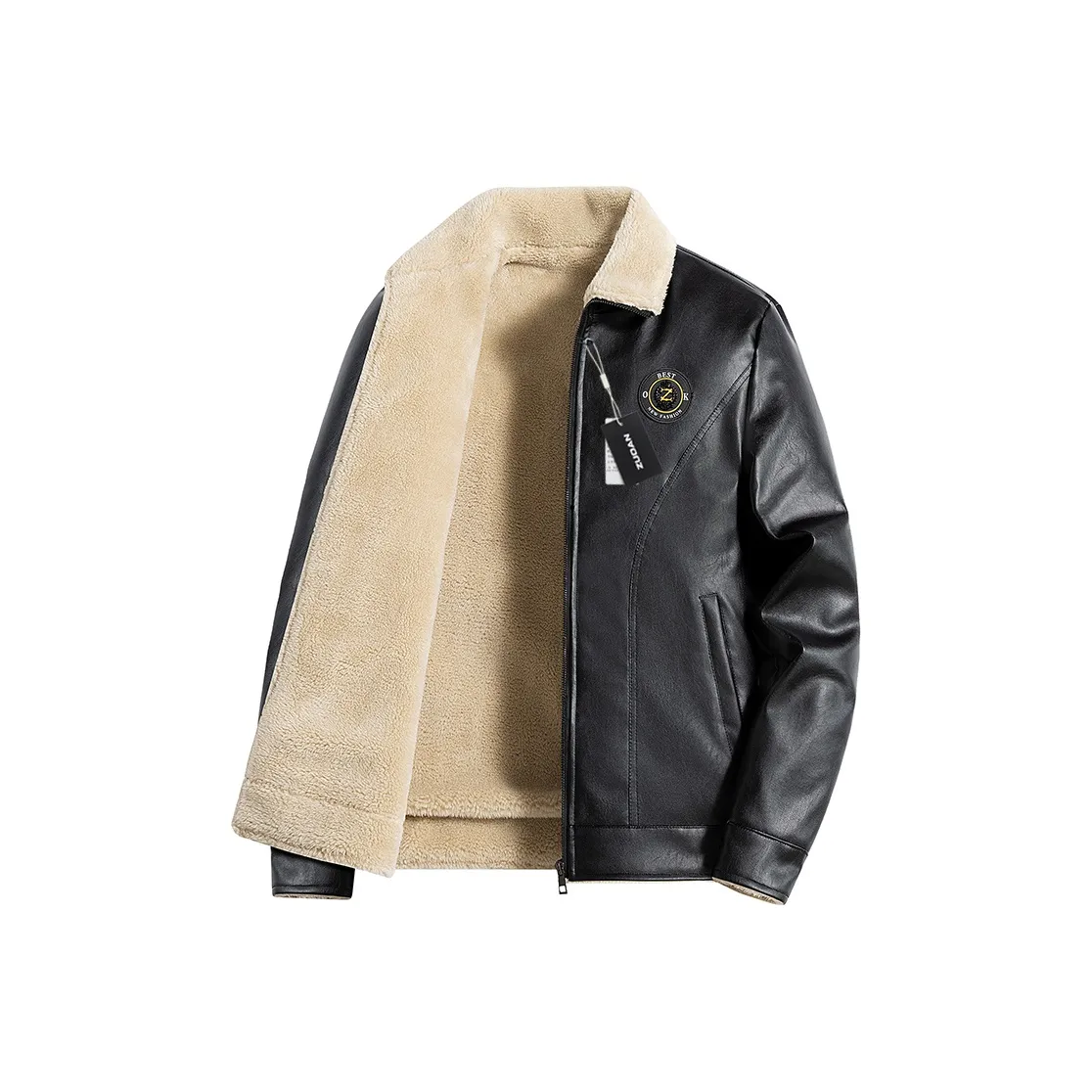 ZUOAN Мужские кожаные куртки