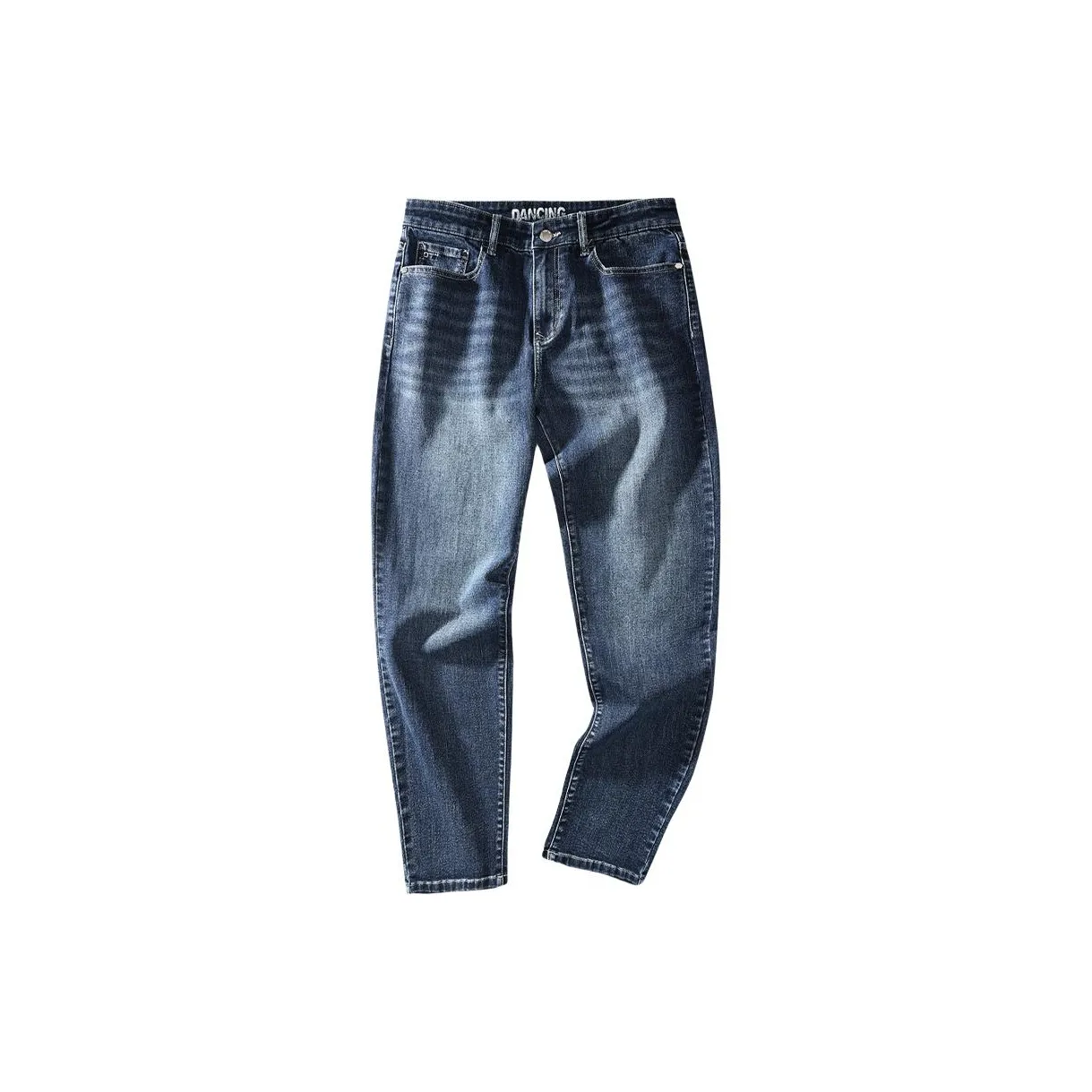 Dance with Wolves Темно-синий Мужские Джинсы