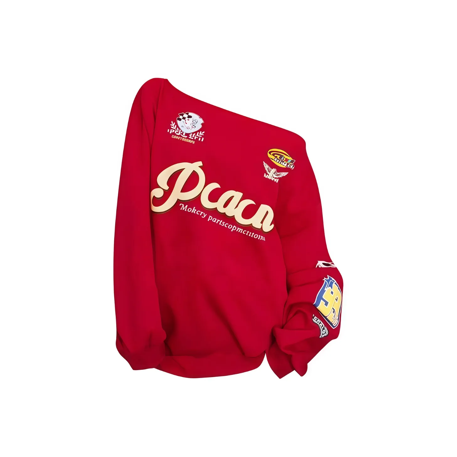 YINLEI Асимметричный свитшот с плечом женский