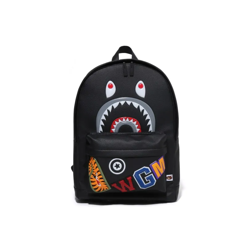 A BATHING APE Синтетическая кожа Рюкзак Стандартный Унисекс Черный