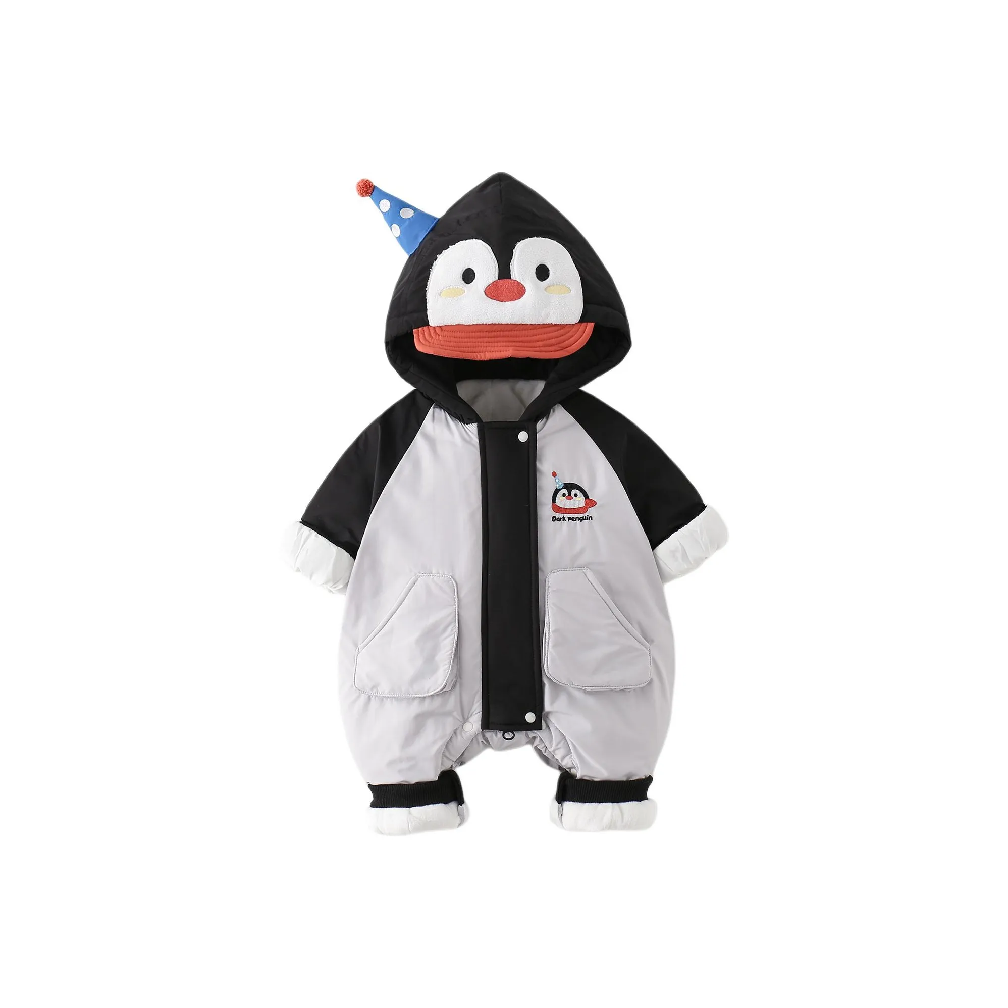 XiaoJinBu Серый Малыш Комбинезоны Ползунки