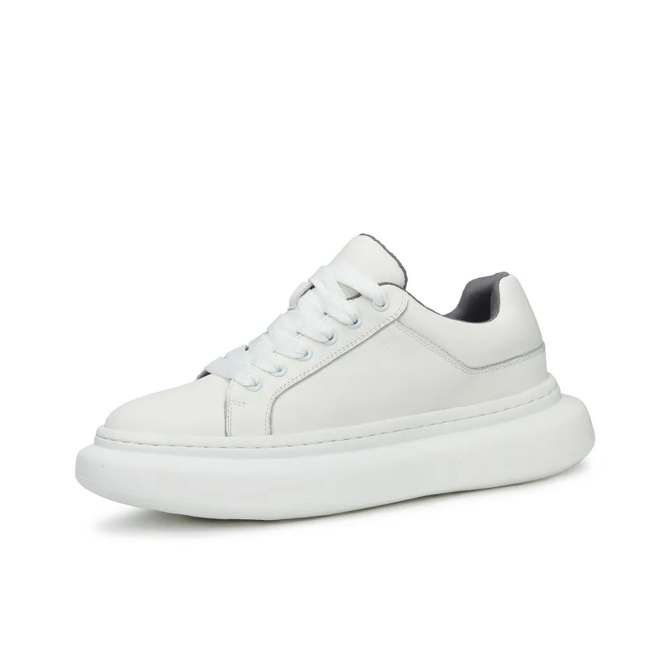 H2 Лицевая коровья кожа Minimalist Style Fashion Легкий Мужская обувь Повседневная обувь Мужской