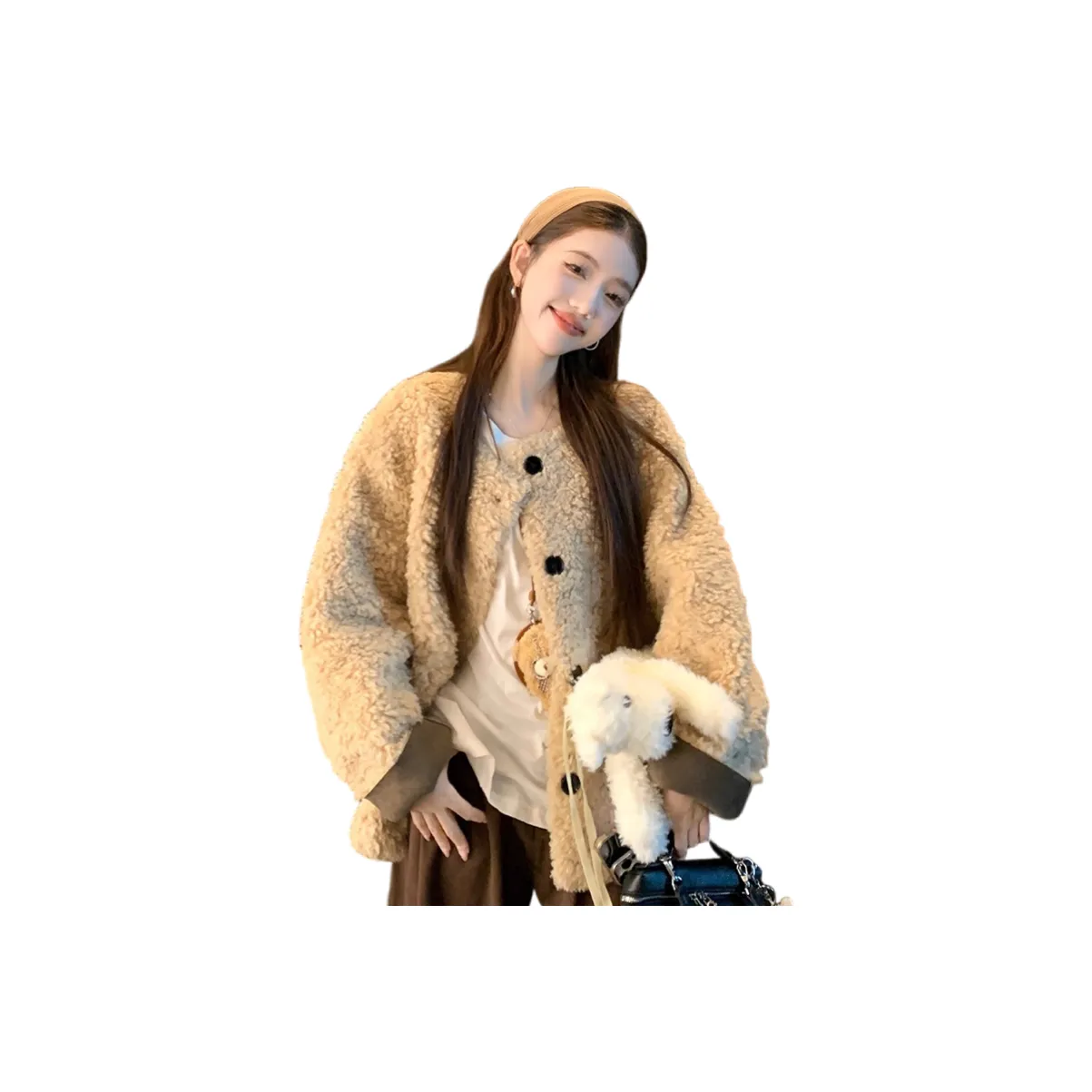 HUICUIGE Вельвет Feel Пальто Женское