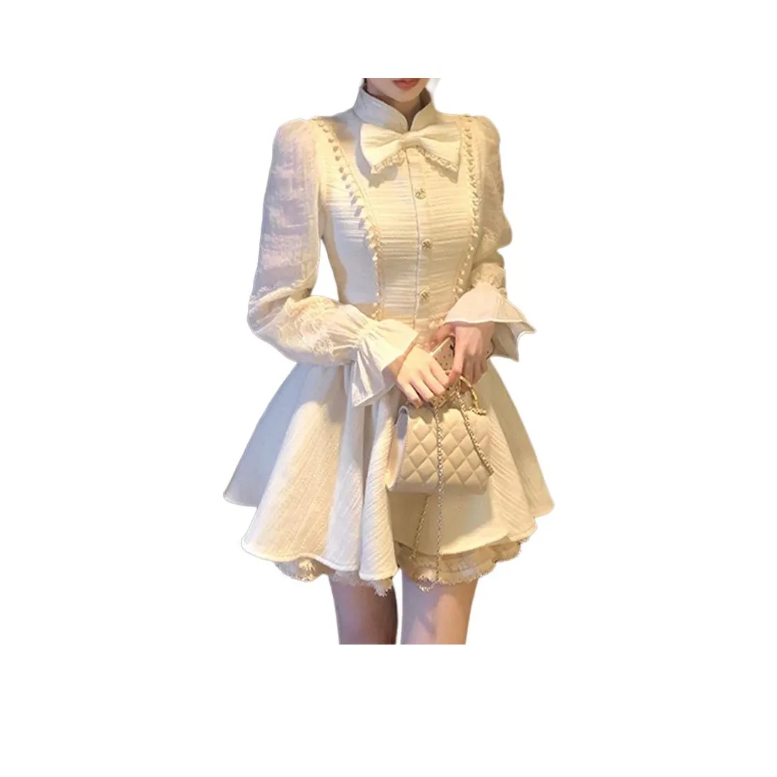 LADYXIEXIE Длинное платье с длинными рукавами женское