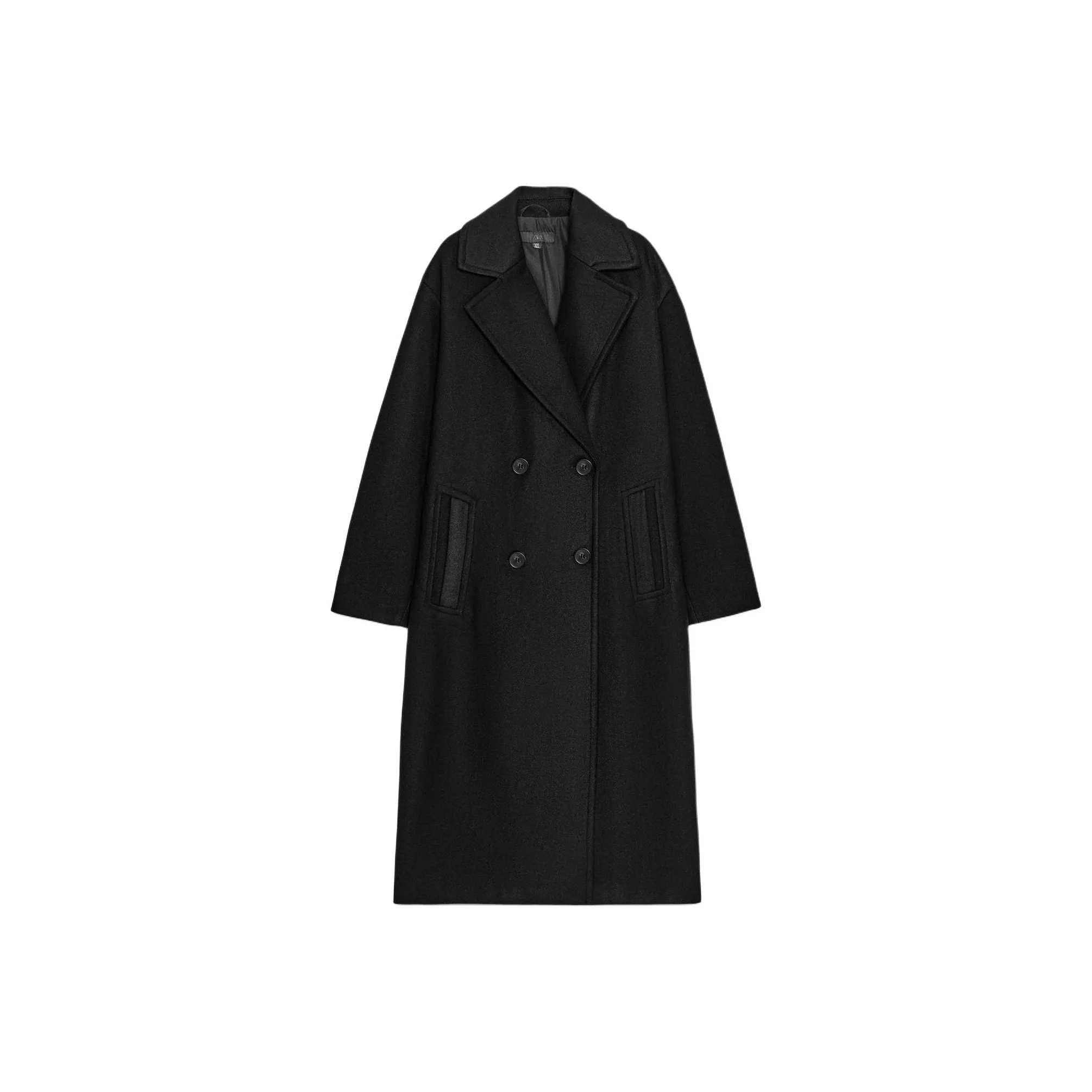 ZARA Черное Женское Пальто