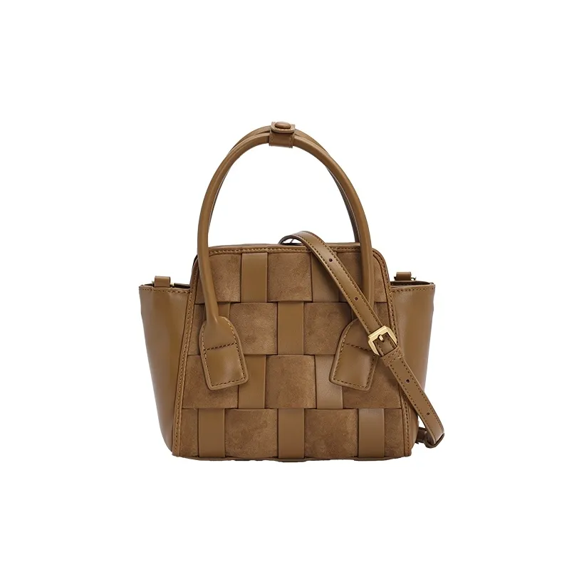 URBAN REVIVO Искусственная кожа Одно плечо Сумка Женская Кофейно-коричневая