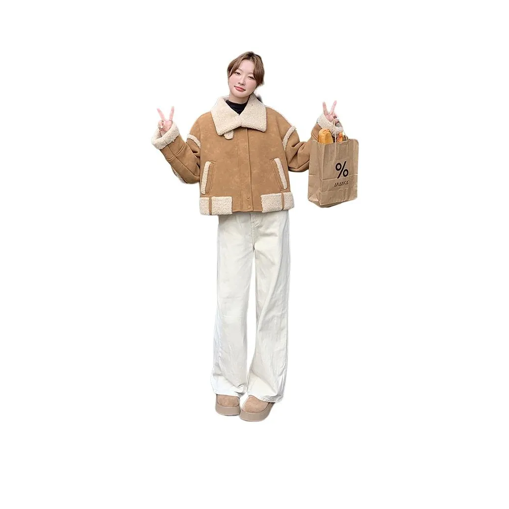 JOEM Желтое Женское Короткое Пальто