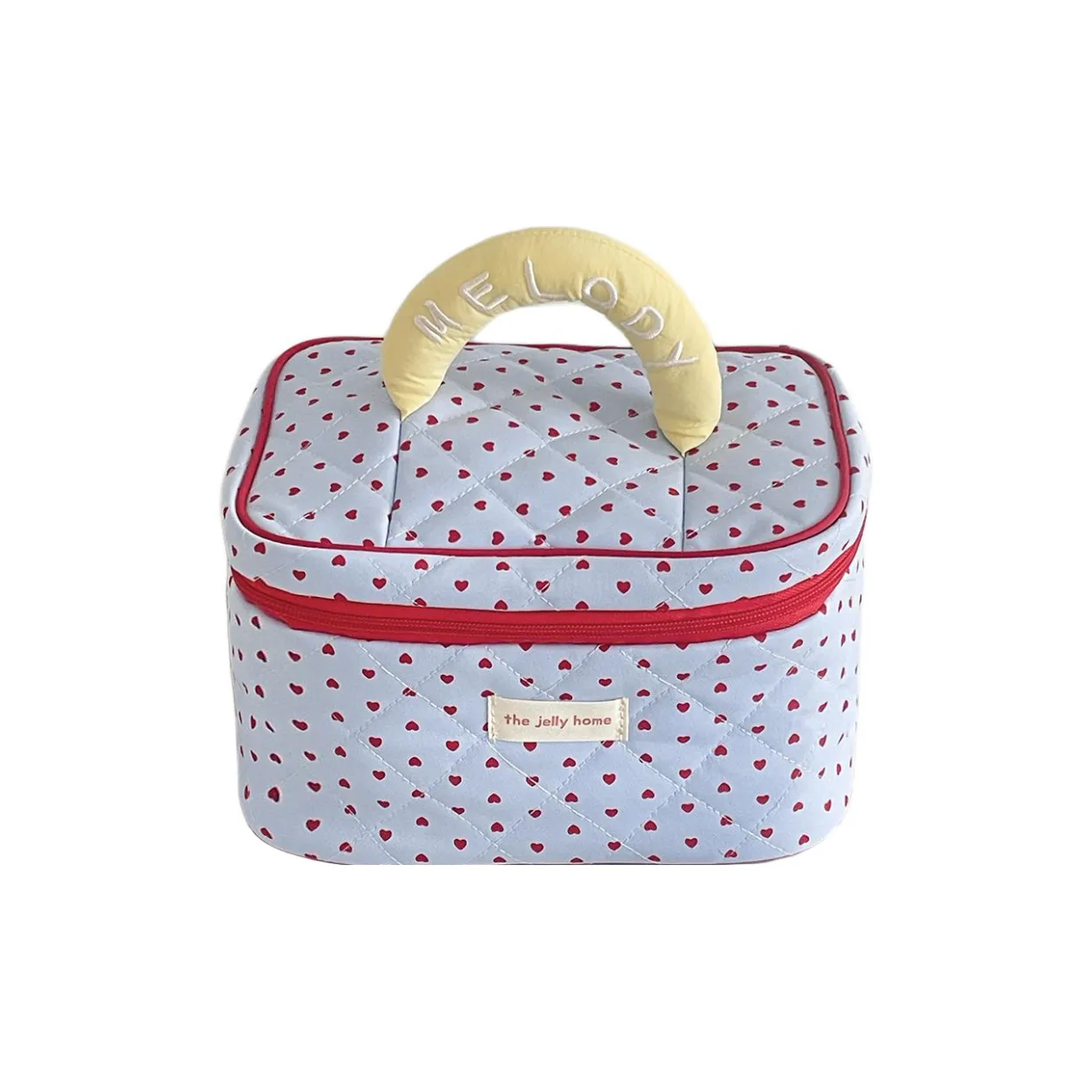 YUANDAOQIN Blue Heart Cosmetic Bag YUANDAOQIN Синий Косметичка с сердцем