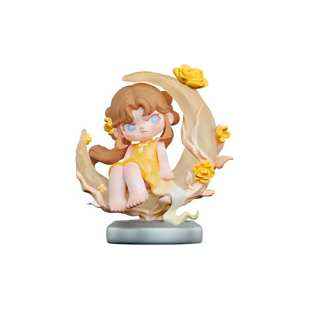 TNT SPACE Dora Цветущий Цветок Полная Луна Фигурка Прозрачный Слепой Бокс на Карточке 13см