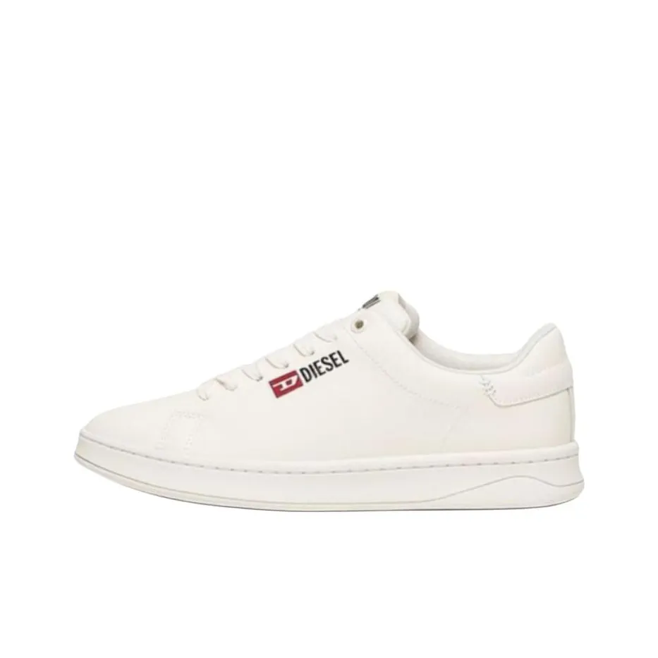 DIESEL Низкие кроссовки для скейтбординга Мужские Белые