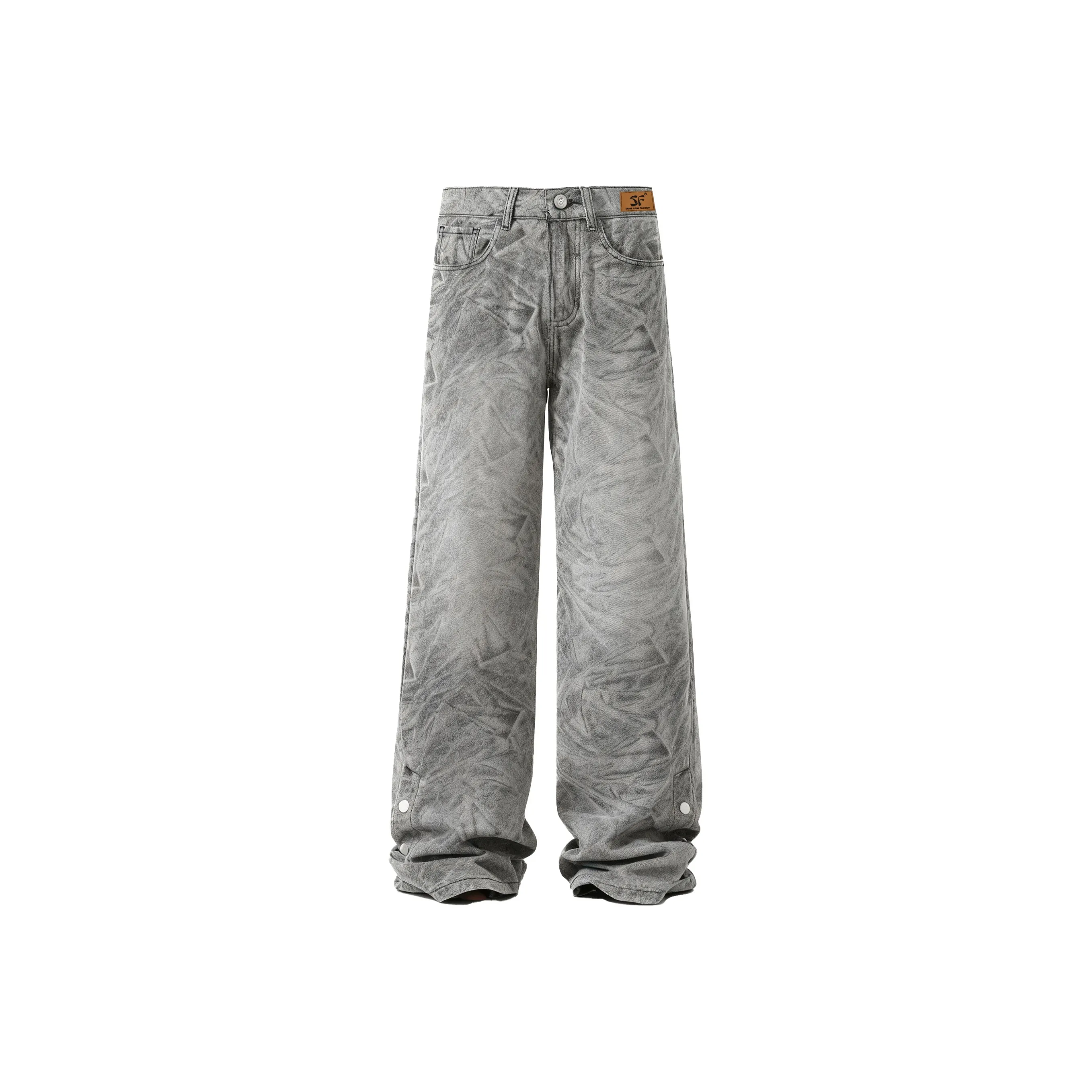 SAME FLOW Tie Dye Серый Унисекс Повседневные брюки