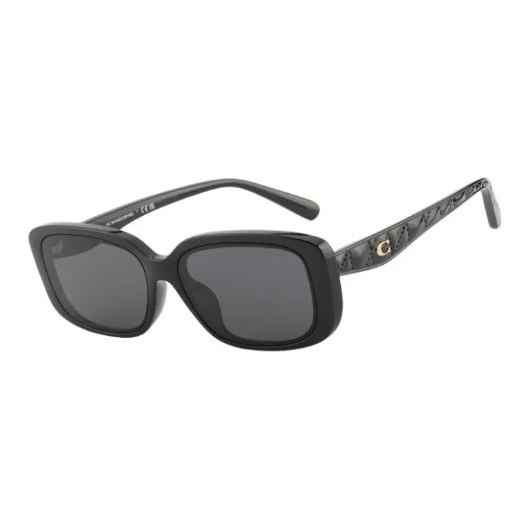 COACH Пластина Квадрат Солнцезащитные очки Унисекс Черный