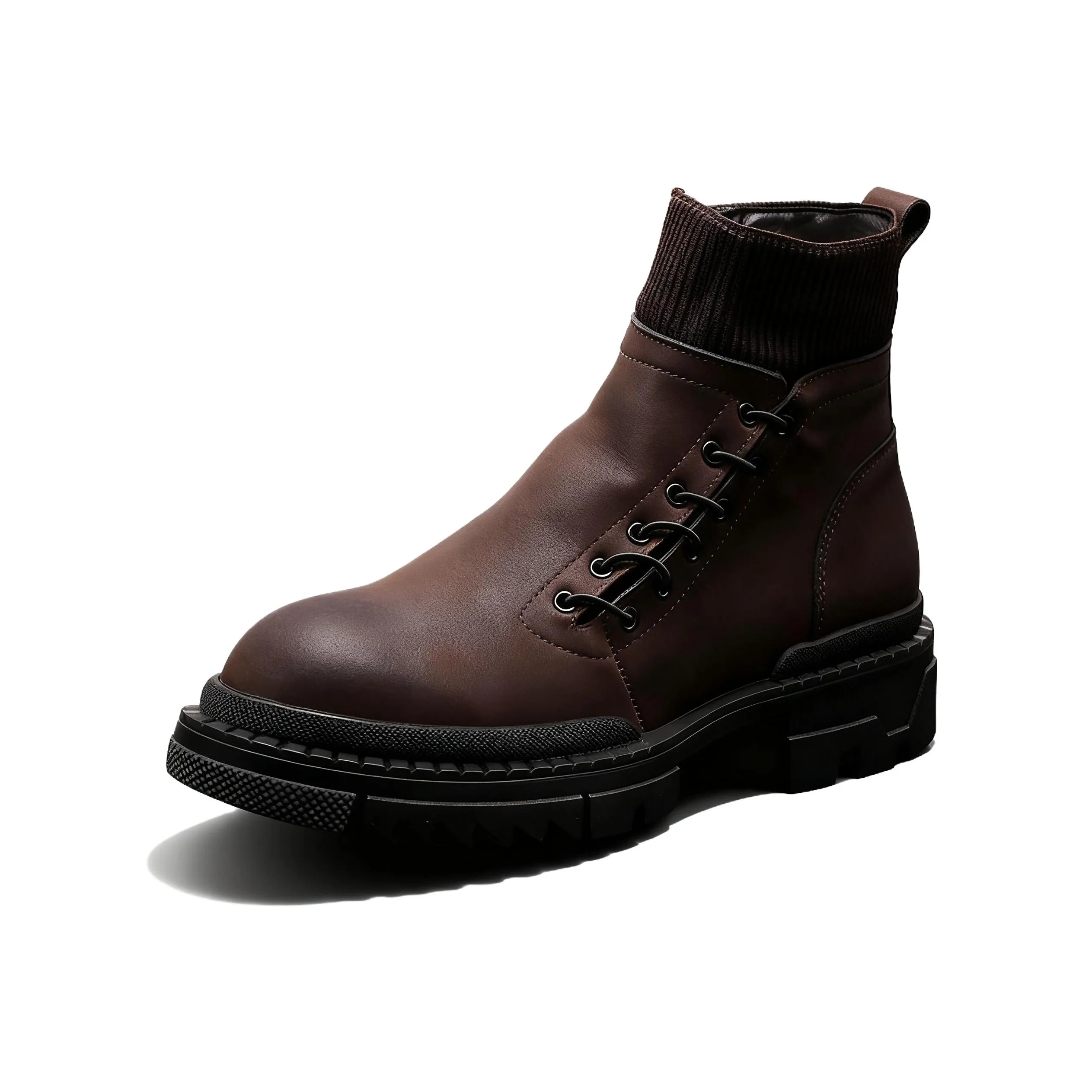 SENJIALUO Короткий Мартин Ботинок с грубым каблуком Мужской