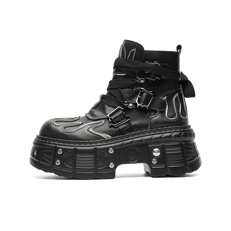 ZHENRAN Cool Wa Stylish Biker Boots Martin Boot Men's