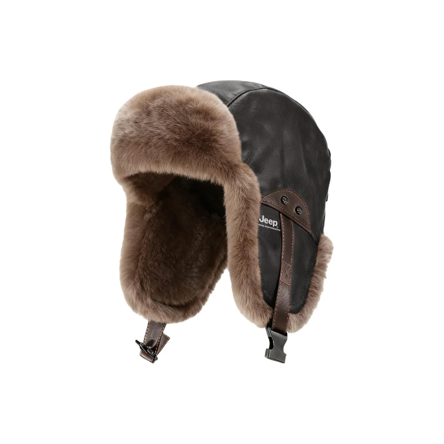 Jeep Кожаный Шляпа-ушанка Унисекс