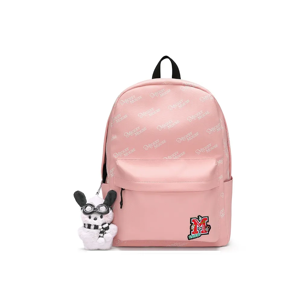 Disney Mickey Ткань Рюкзак Унисекс Белый Черный Розовый