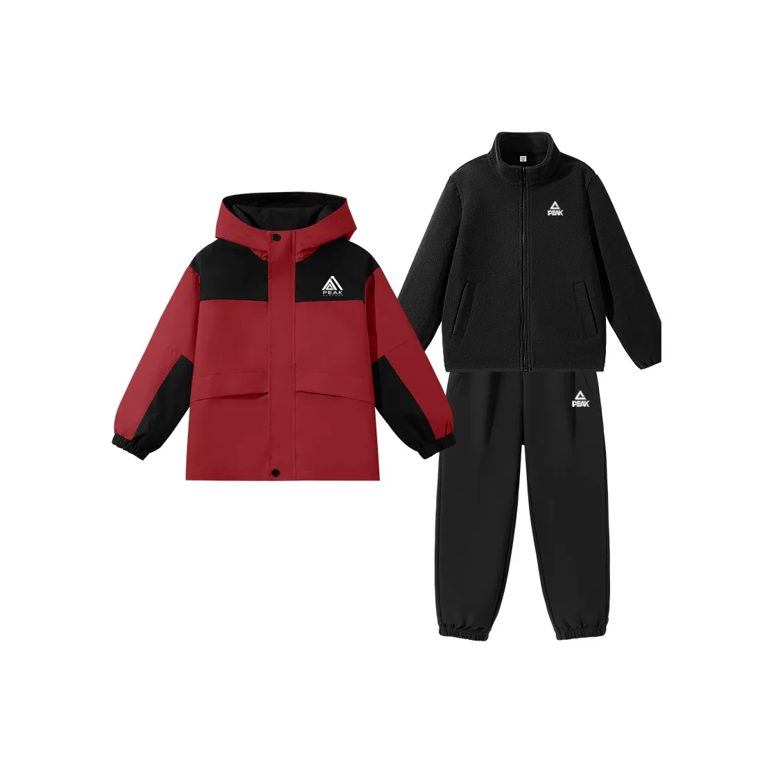 PEAK Красный PK Двойной Треугольник Силикон K Черный PK Этикетка Белый Силикон K Черный PK Этикетка Белый Силикон K Kids Повседневная Спортивная Одежда