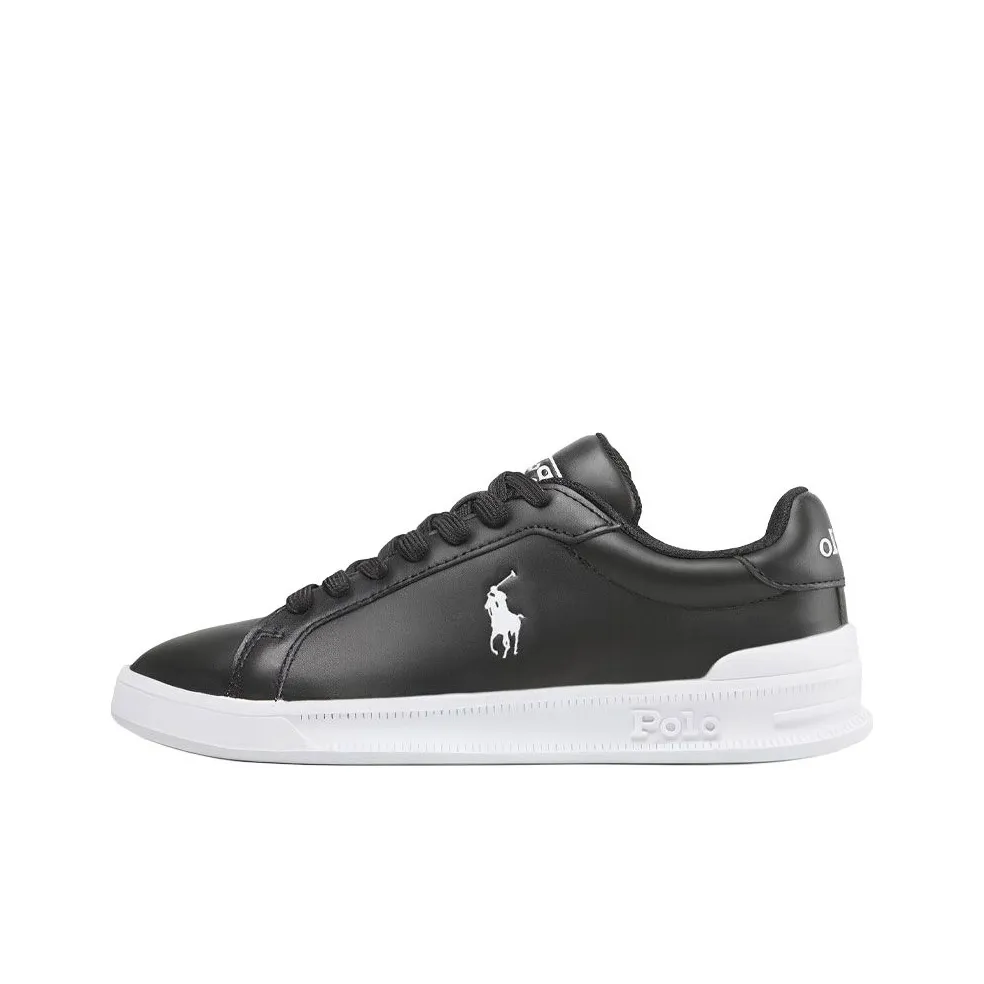 Polo Ralph Lauren Skateboard Shoes Men Low Top Black