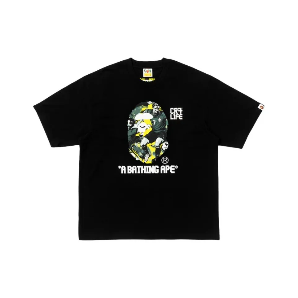 A BATHING APE CR7 LIFE Коллаборация FW25 T-рубашка Мужская