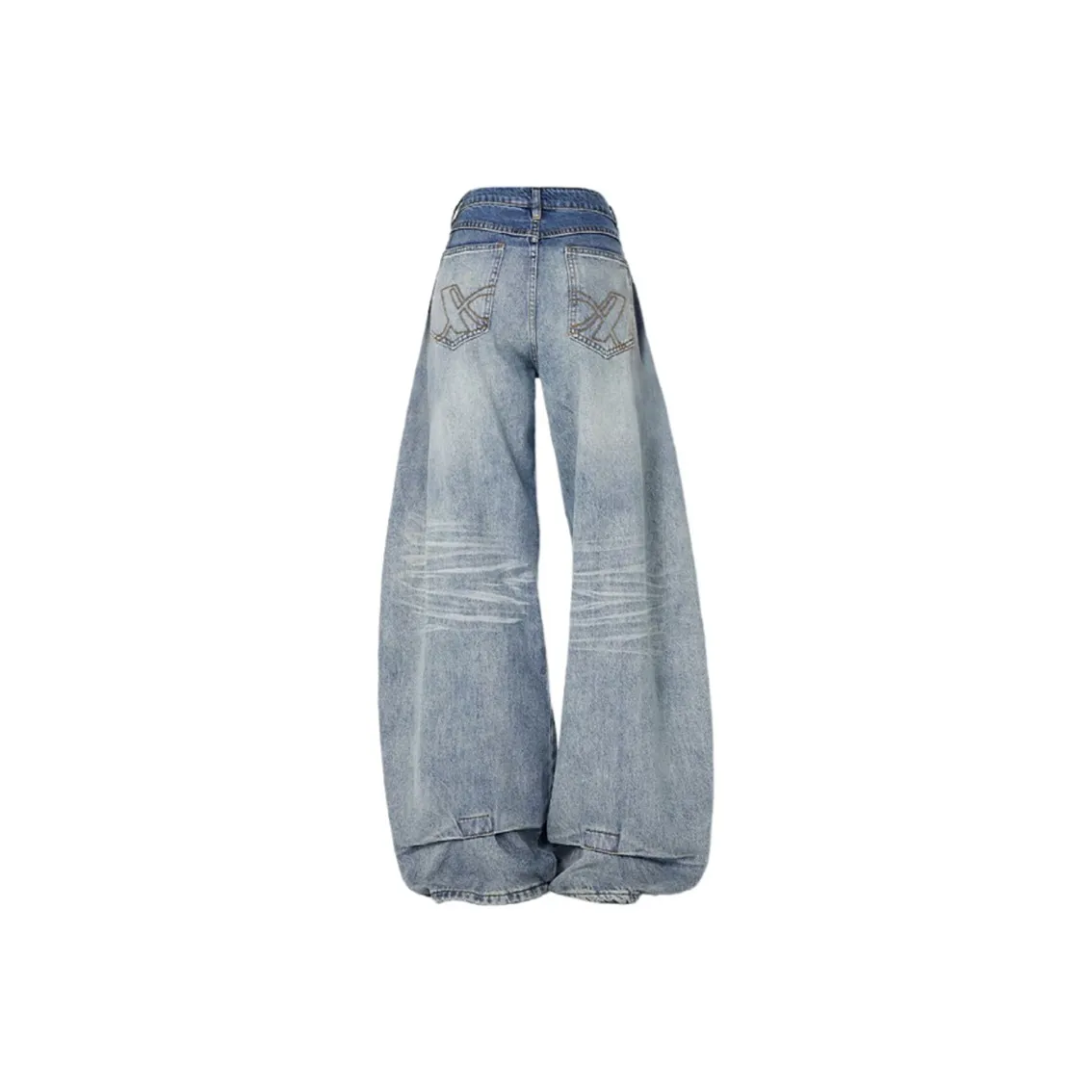 SOURCE WITH U Светло-синие брюки Женские Джинсы