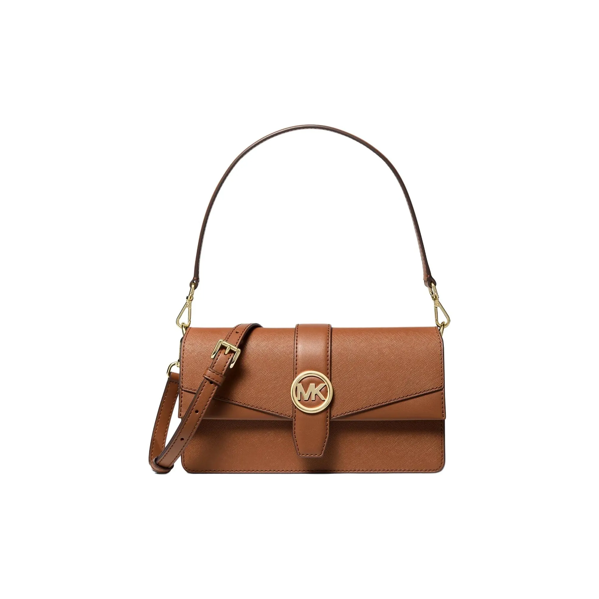 MICHAEL KORS Greenwich Коровья кожа Сумка через плечо Сумка на плечо Средняя Женская Коричневая